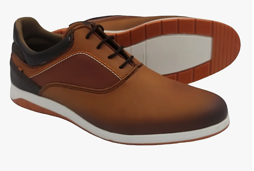 Zapato Tenis Caballero Casual Vestir Formal Simi- Piel Camel